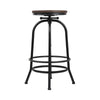 Artiss Bar Stool Industrial Round Seat Wood Metal - Black and Brown Deals499