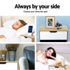 Artiss Bedside Table Drawer Nightstand Shelf Cabinet Storage Lamp Side Wooden Deals499