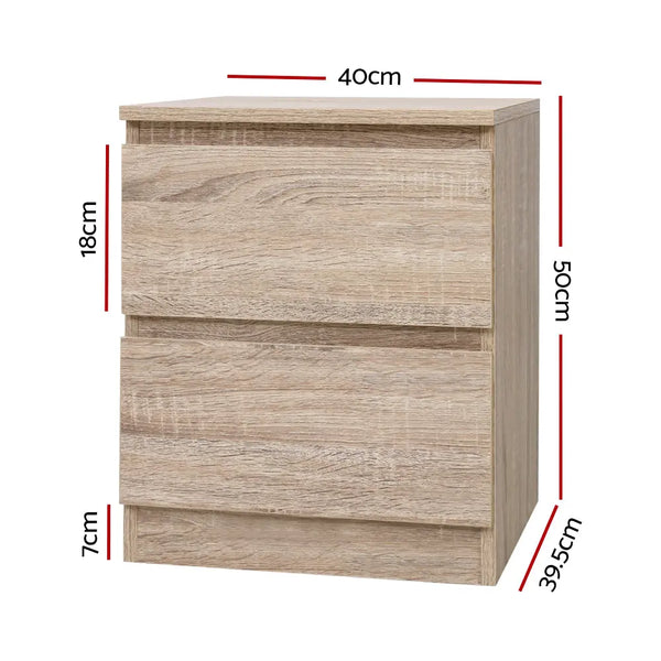 Artiss Bedside Tables Drawers Side Table Bedroom Furniture Nightstand Wood Lamp Deals499