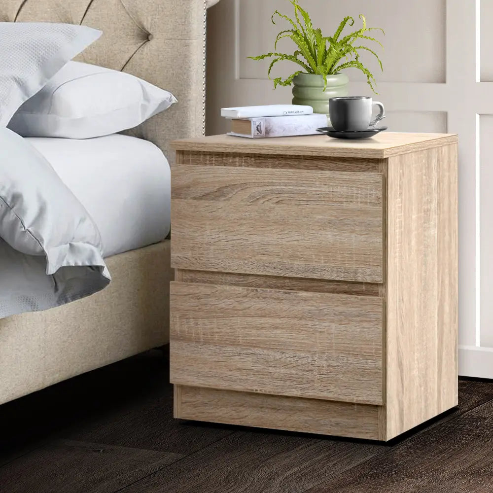 Artiss Bedside Tables Drawers Side Table Bedroom Furniture Nightstand Wood Lamp Deals499
