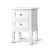Artiss Bedside Tables Drawers Side Table French Storage Cabinet Nightstand Lamp Deals499