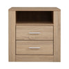 Artiss Bedside Tables Drawers Storage Cabinet Shelf Side End Table Oak Deals499