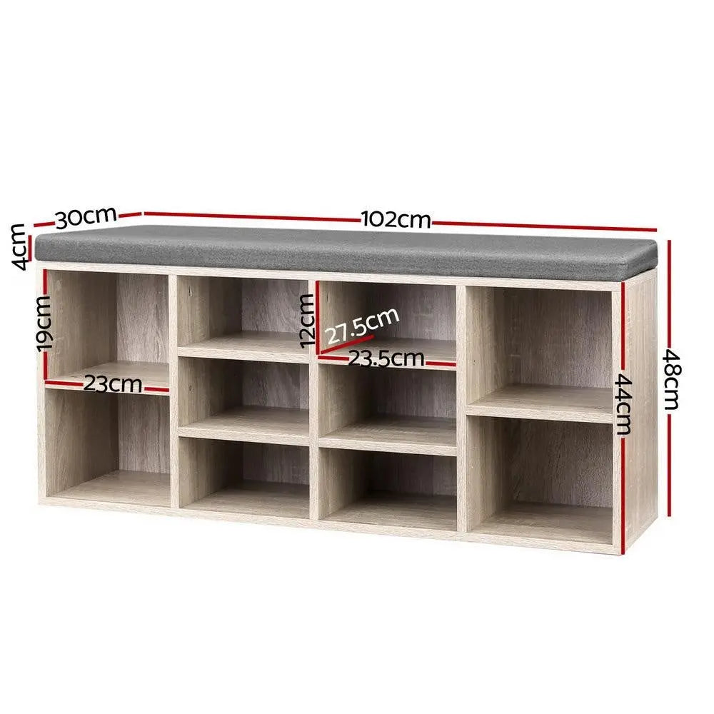 Artiss Bench Wooden Shoe Rack Storage Deals499