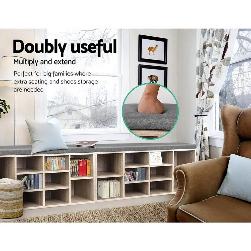 Artiss Bench Wooden Shoe Rack Storage Deals499