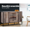 Artiss Buffet Sideboard Storage Cabinet Industrial Rustic Wooden Deals499