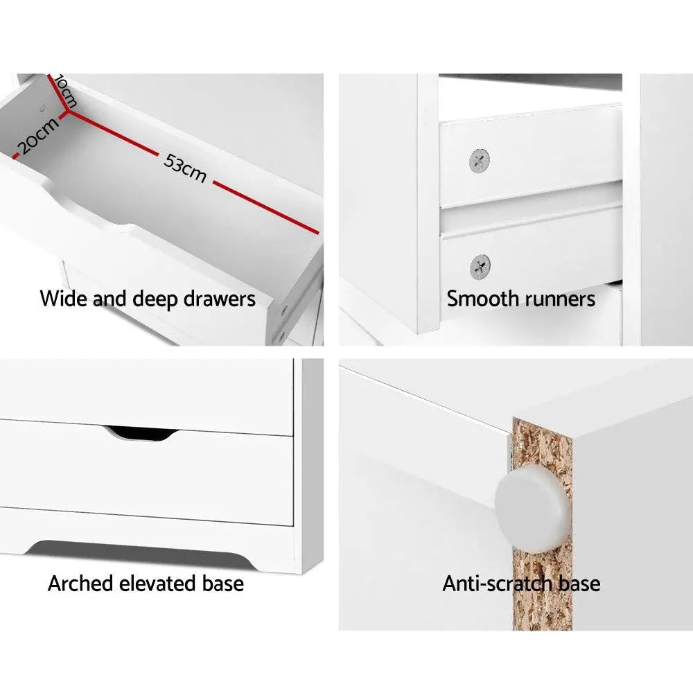 Artiss Display Drawer Shelf - White Deals499