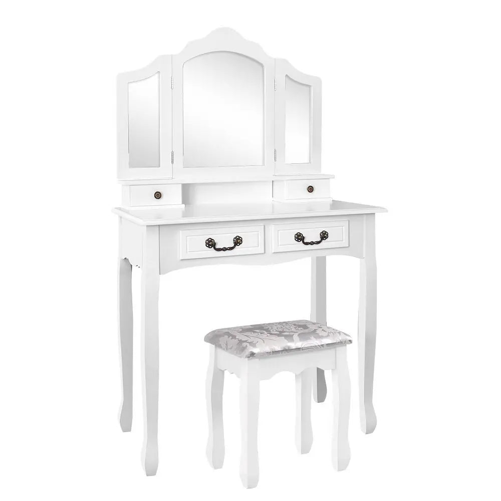 Artiss Dressing Table with Mirror - White Deals499