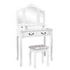 Artiss Dressing Table with Mirror - White Deals499
