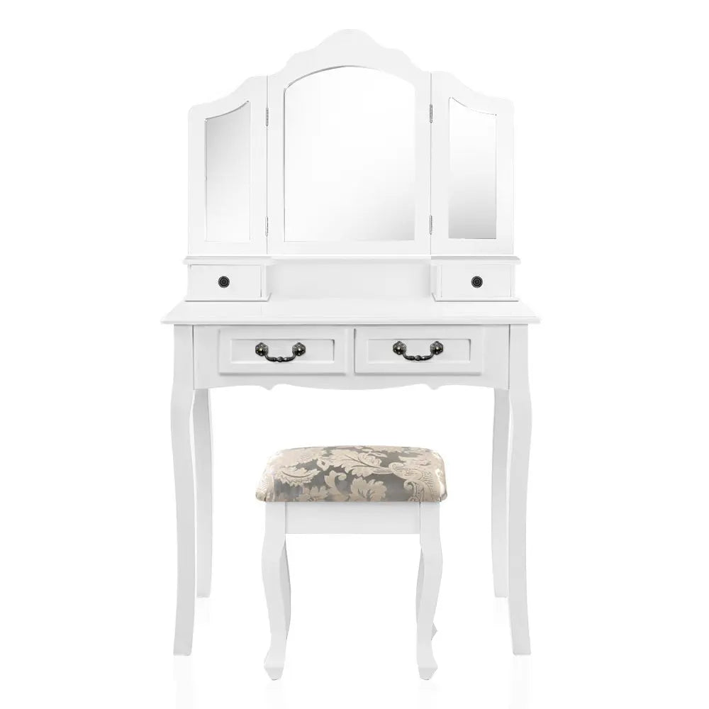Artiss Dressing Table with Mirror - White Deals499