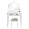 Artiss Dressing Table with Mirror - White Deals499