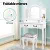 Artiss Dressing Table with Mirror - White Deals499