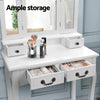 Artiss Dressing Table with Mirror - White Deals499
