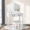 Artiss Dressing Table with Mirror - White Deals499