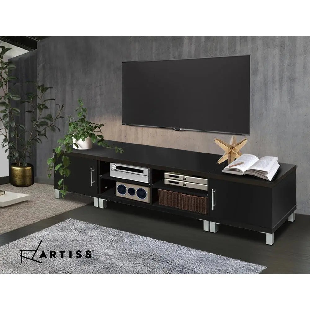 Artiss Entertainment Unit with Cabinets - Black Deals499