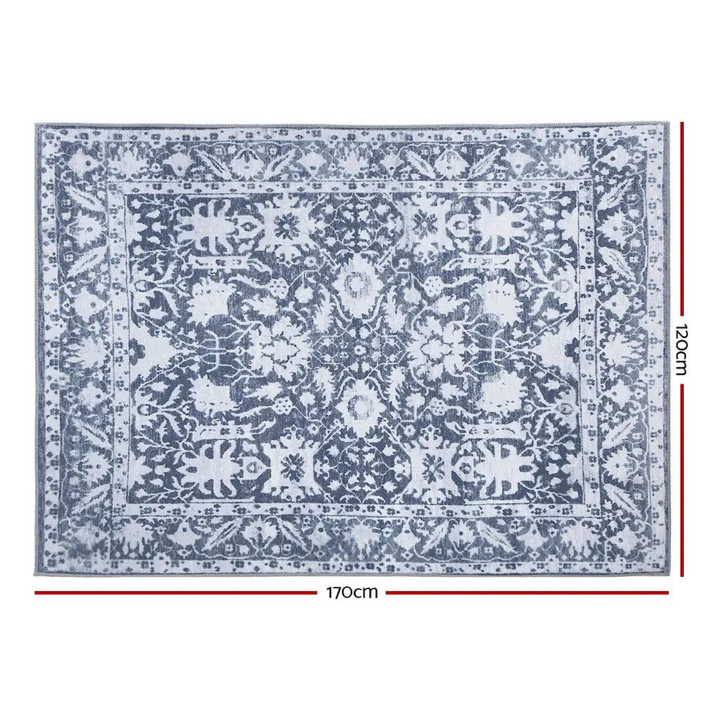 Artiss Floor Rugs Large 120x170 Area Rug Vintage Carpet Mat Soft Blue Bedroom Deals499