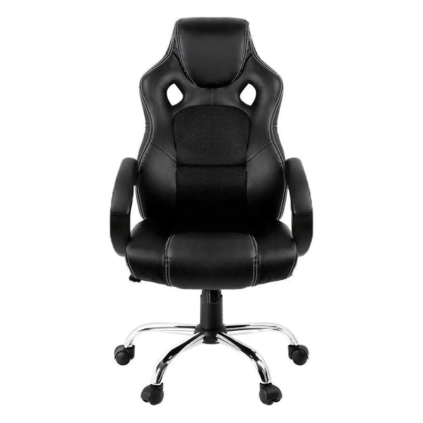 Artiss Gaming Chair Leather Office Computer Chairs Black Deals499