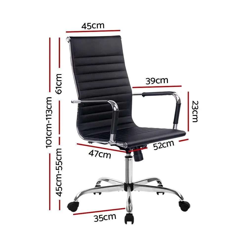 Artiss Gaming Office Chair Computer Desk Chairs Home Work Study Black High Back Deals499