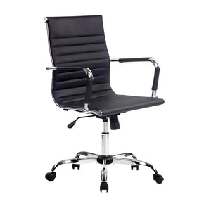 Artiss Gaming Office Chair Computer Desk Chairs Home Work Study Black Mid Back Deals499