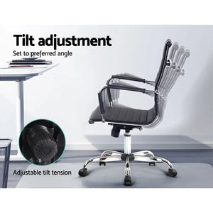 Artiss Gaming Office Chair Computer Desk Chairs Home Work Study Black Mid Back Deals499