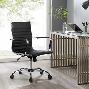 Artiss Gaming Office Chair Computer Desk Chairs Home Work Study Black Mid Back Deals499