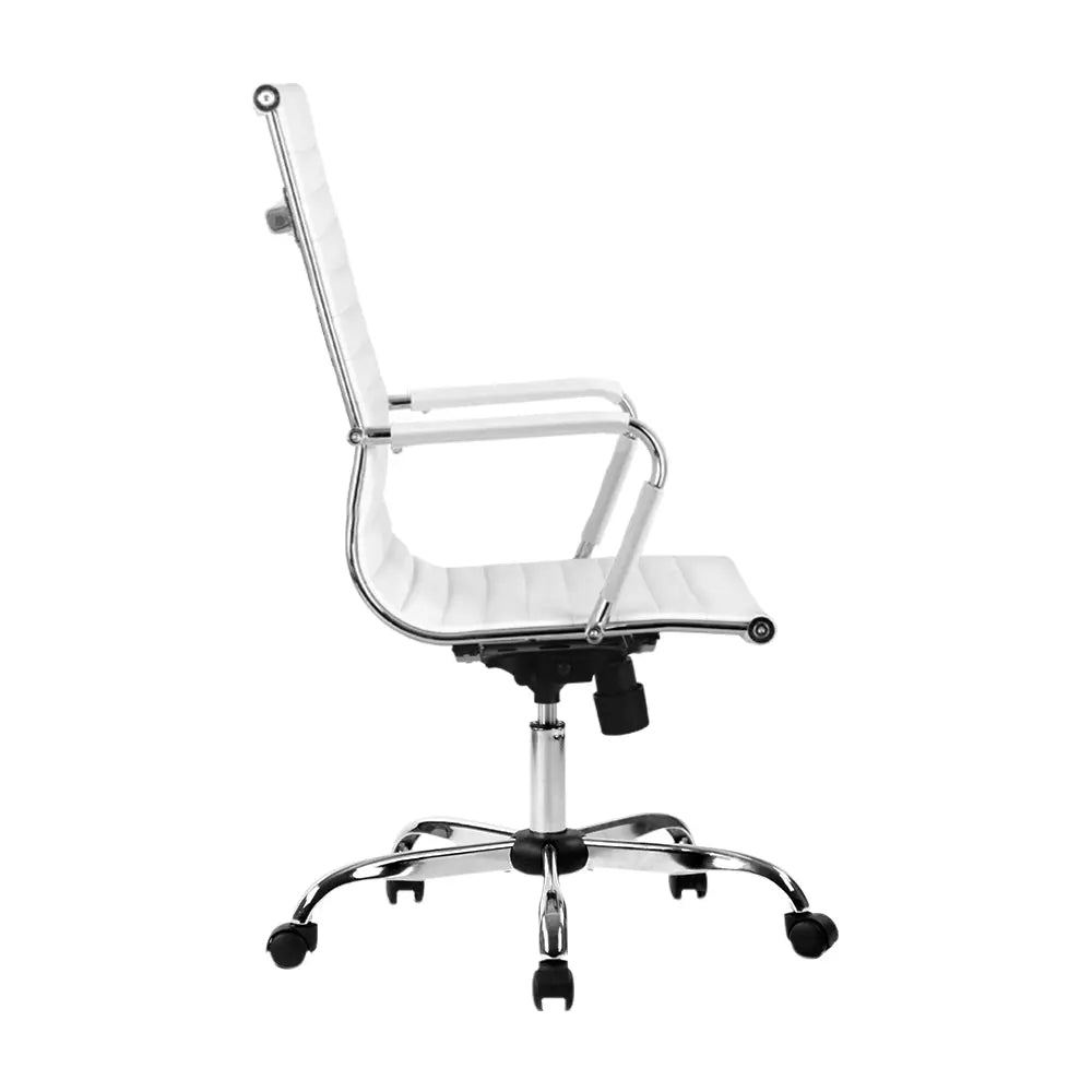 Artiss Gaming Office Chair Computer Desk Chairs Home Work Study White High Back Deals499