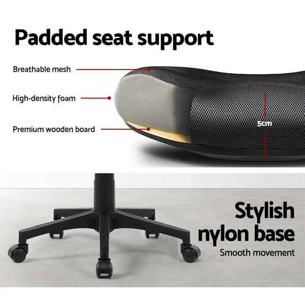 Artiss Gaming Office Chair Mesh Computer Chairs Swivel Executive Mid Back Black Deals499