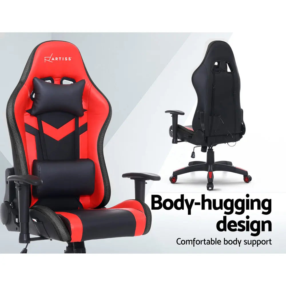 Artiss Gaming Office Chair RGB LED Lights Computer Desk Chair Home Work Chairs Deals499
