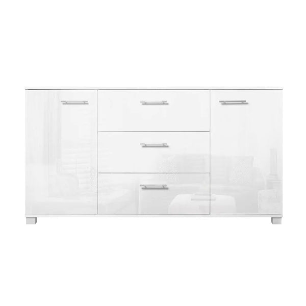 Artiss High Gloss Sideboard Storage Cabinet Cupboard - White Deals499