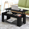 Artiss Lift Up Top Coffee Table Storage Shelf Black Deals499