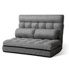Artiss Lounge Sofa Bed 2-seater Floor Folding Fabric Grey Deals499