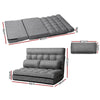 Artiss Lounge Sofa Bed 2-seater Floor Folding Fabric Grey Deals499