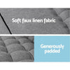 Artiss Lounge Sofa Bed 2-seater Floor Folding Fabric Grey Deals499
