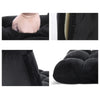 Artiss Lounge Sofa Floor Recliner Futon Chaise Folding Couch Black Deals499