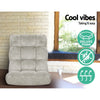 Artiss Lounge Sofa Floor Recliner Futon Chaise Folding Couch Grey Deals499