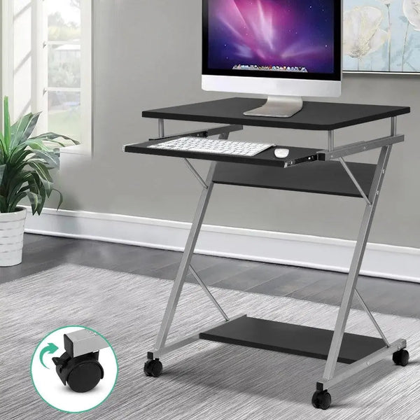 Artiss Metal Pull Out Table Desk - White Deals499