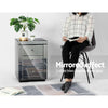 Artiss Mirrored Bedside table Drawers Furniture Mirror Glass Presia Smoky Grey Deals499