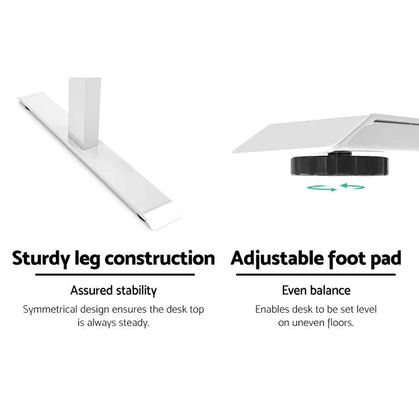 Artiss Motorised Standing Desk - White Deals499