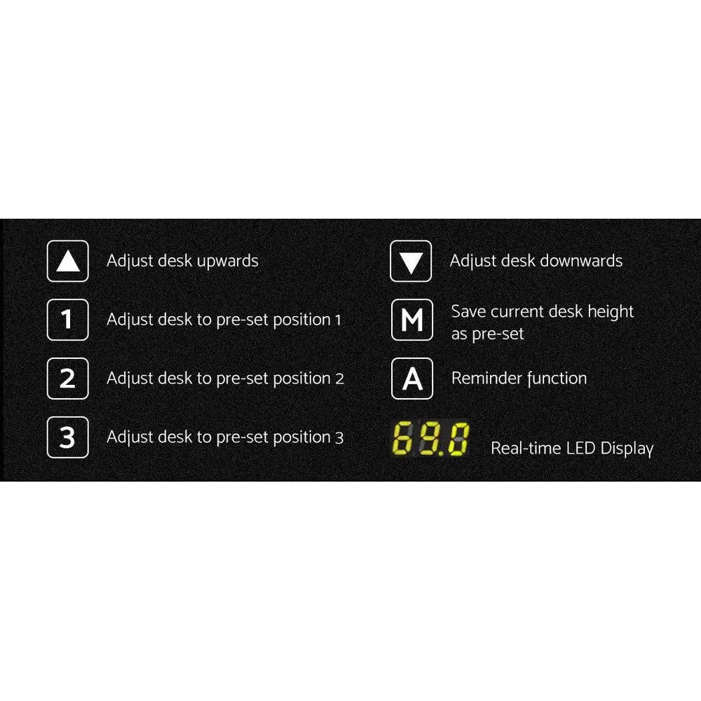 Artiss Motorised Standing Desk - White Deals499