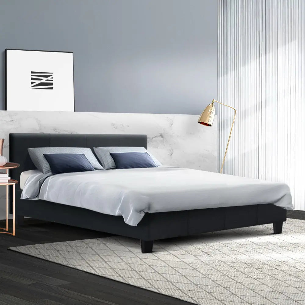 Artiss Neo Bed Frame Fabric - Charcoal Queen Deals499