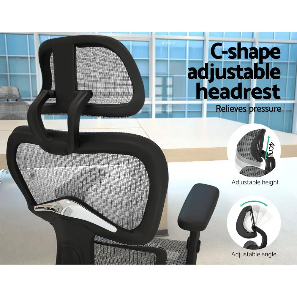 Artiss Office Chair Computer Gaming Chair Mesh Net Seat Grey Deals499