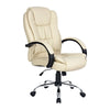 Artiss Office Chair Gaming Computer Chairs Executive PU Leather Seat Beige Deals499