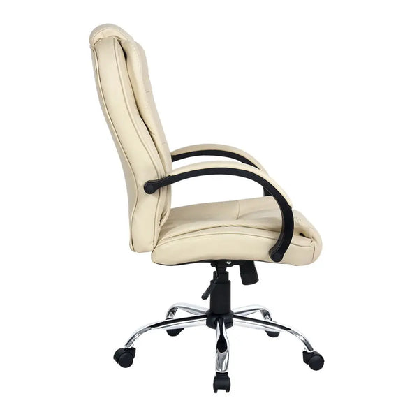 Artiss Office Chair Gaming Computer Chairs Executive PU Leather Seat Beige Deals499