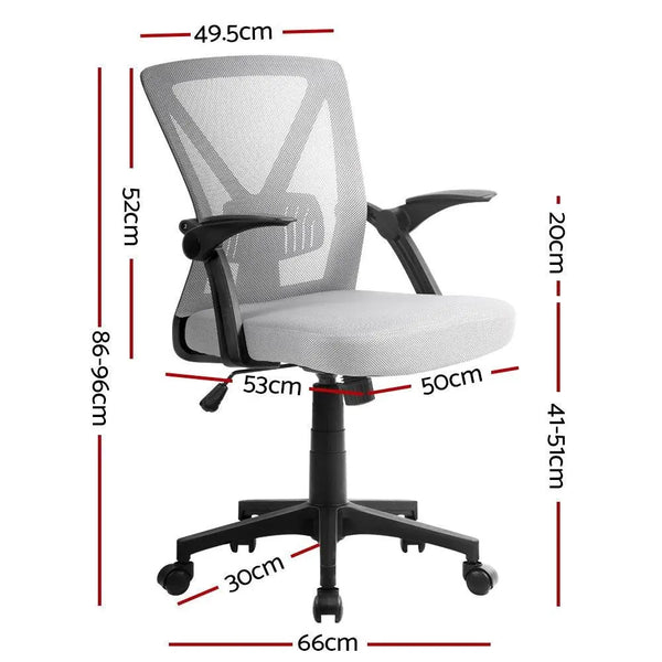 Artiss Office Chair Gaming Executive Computer Chairs Study Mesh Seat Tilt Grey Deals499