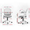 Artiss Office Chair Mesh Computer Desk Chairs Mid Back Work Home Study Grey Deals499