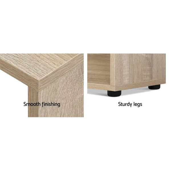 Artiss Office Computer Desk Corner Study Table Workstation Bookcase Storage Deals499