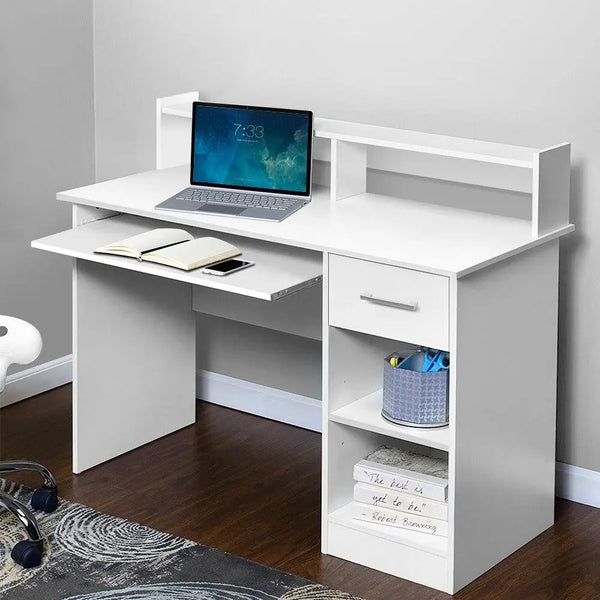 Artiss Office Computer Desk with Storage - White Deals499