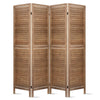 Artiss Room Divider Privacy Screen Foldable Partition Stand 4 Panel Brown Deals499