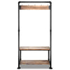 Artiss Rustic Hook Coat Shoe Rack Hanger Stand Clothes Vintage Wooden Pipe Shelf Deals499