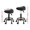 Artiss Saddle Stool Salon Chair Black Swivel Beauty Barber Hairdressing Gas Lift Deals499