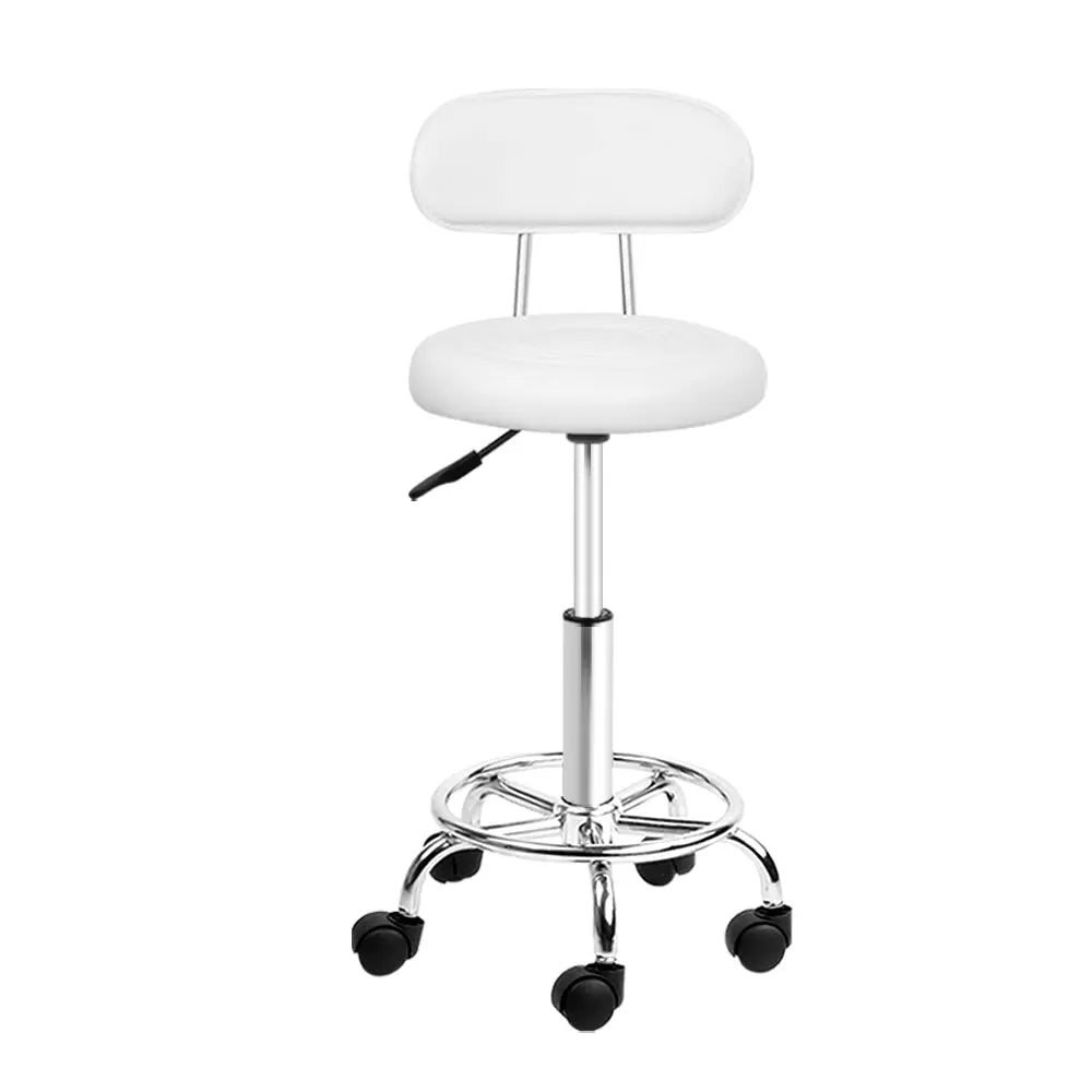 Artiss Salon Stool Swivel Barber Chair Backrest Hairdressing Hydraulic Height Deals499